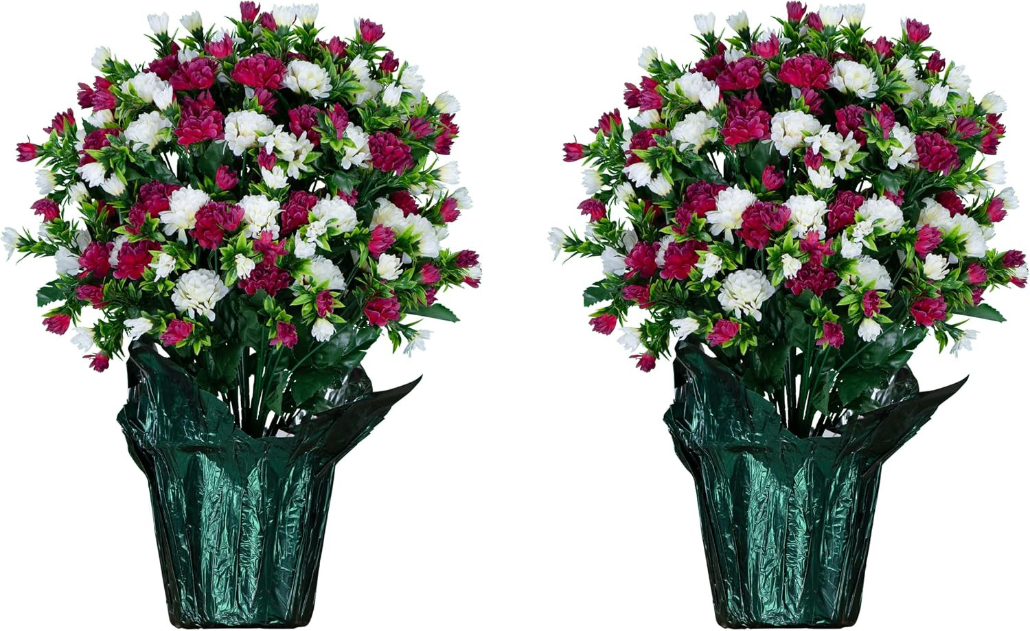 Artificial Flowers Weighted Pot Bouquet Decoration – Height 18″-20″ – Fade Resis