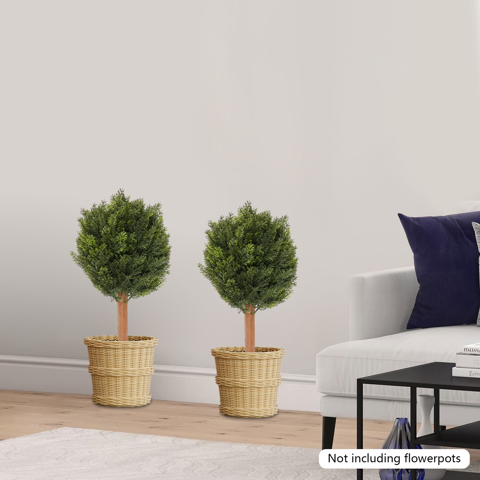 Artificial Plant Artificial Plant with Ground Spike for Indoor Outdoor Home