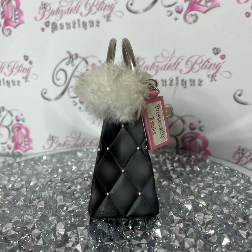 Piggy bank girls night out bling Elegant Black Quilted Handbag pursenality bag