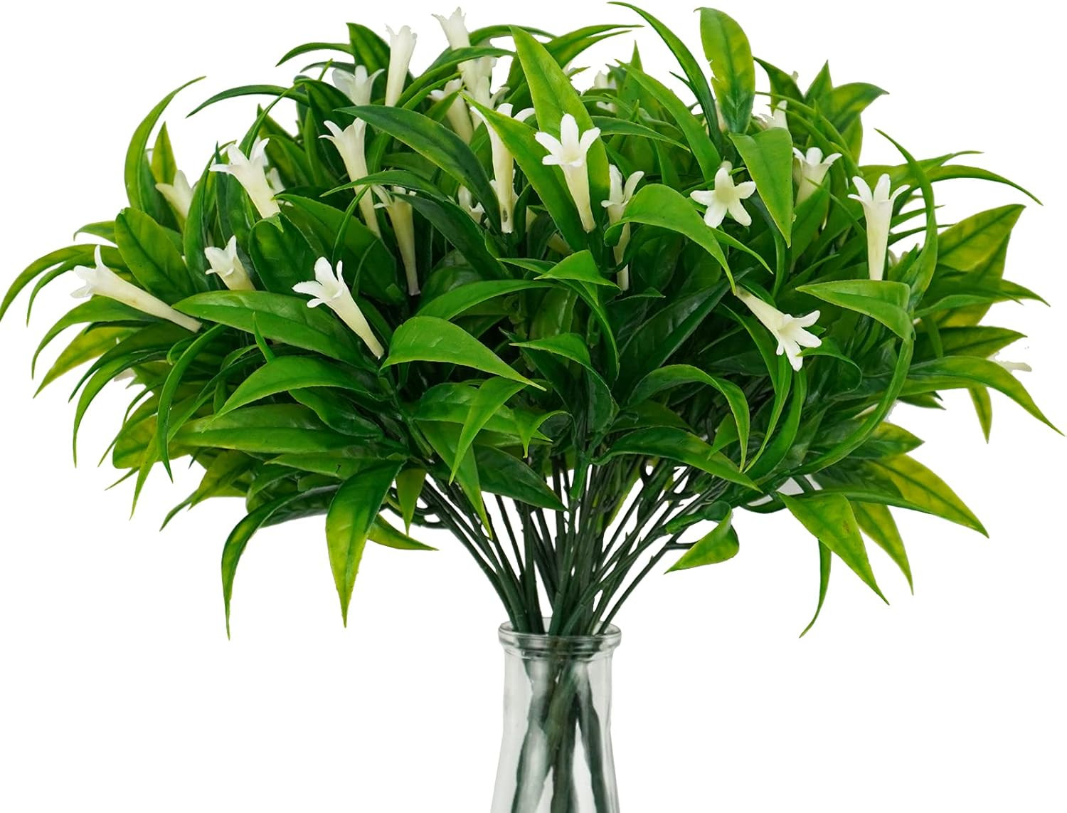 6Pcs Outdoor Artificial Plants UV Resistant Fake Morning Glory Plastic Plants Sh