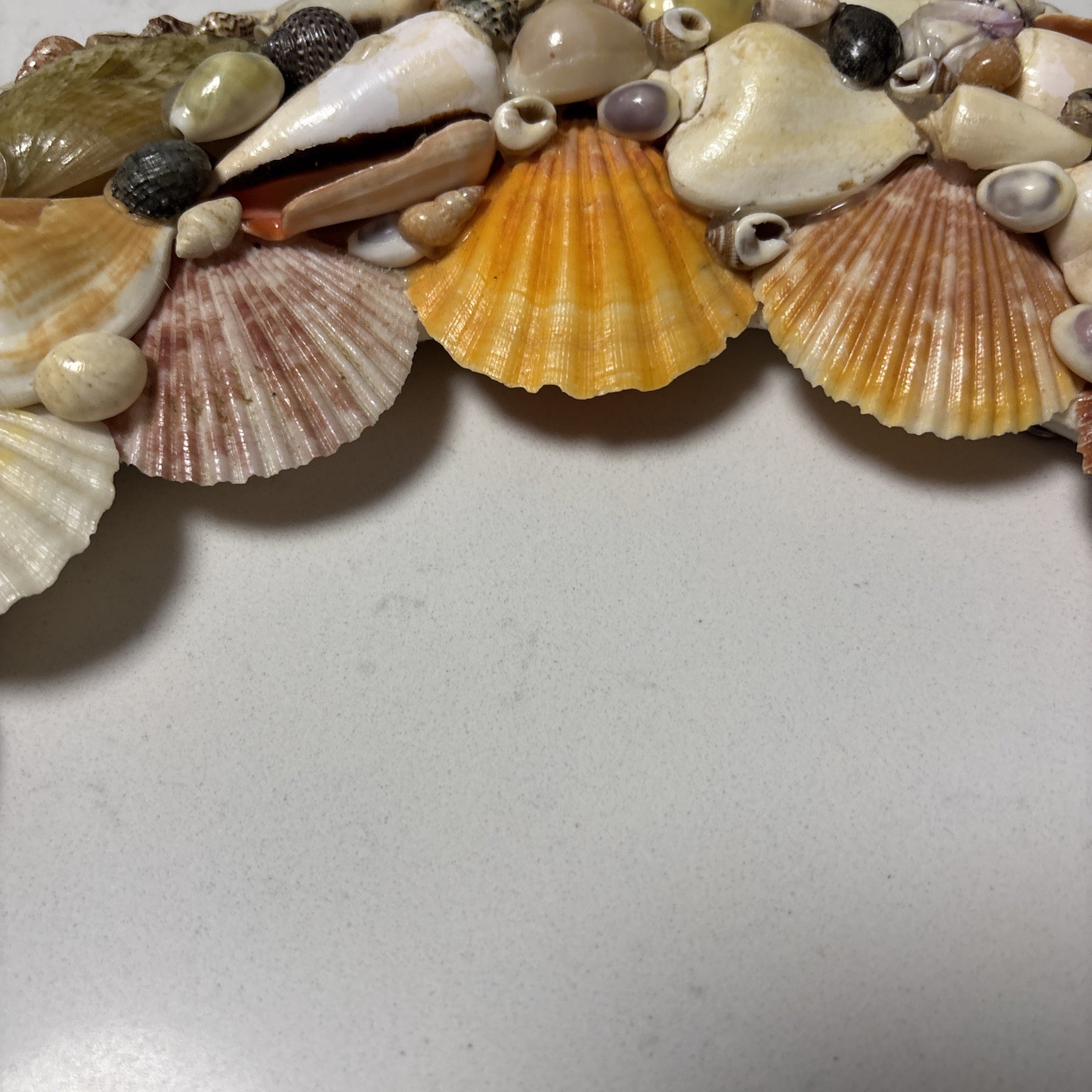 Handcrafted Sea Shell Wreath 14”Beach Seashore Coastal Decor Beautiful Vintage