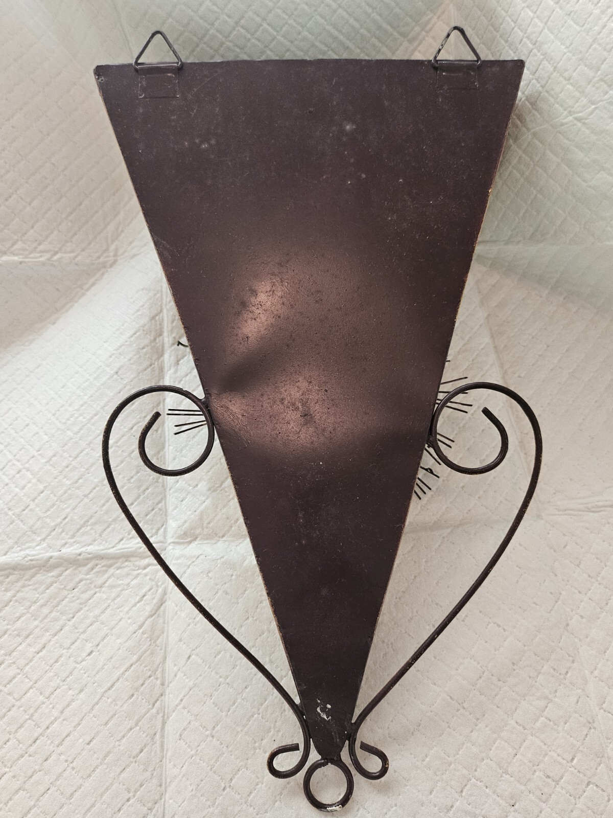Cone Shaped, Harvest, Metal, Fresh or Silk Flower Wall Sconce