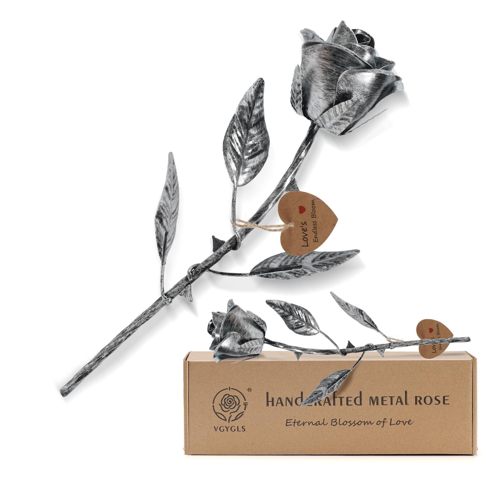 Handcrafted Metal Rose, Iron Gift for 8th Anniversary for Her/Woman/Wife/Him,…