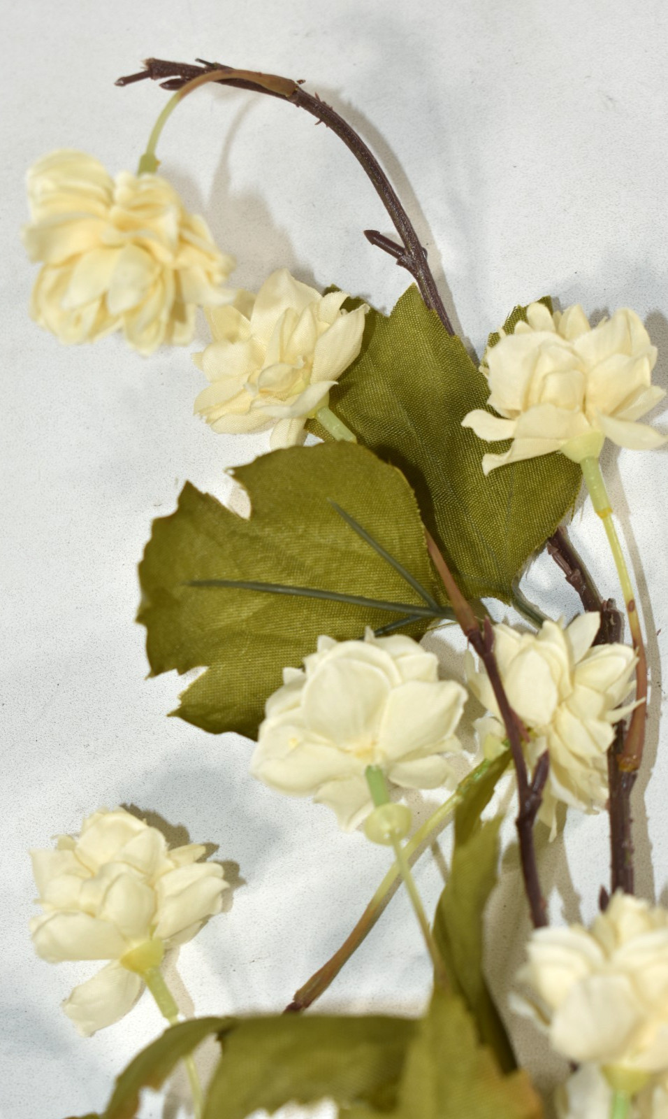 Pottery Barn Faux Ivory Hops Branch Artificial Flowers 42″ Stem NEW