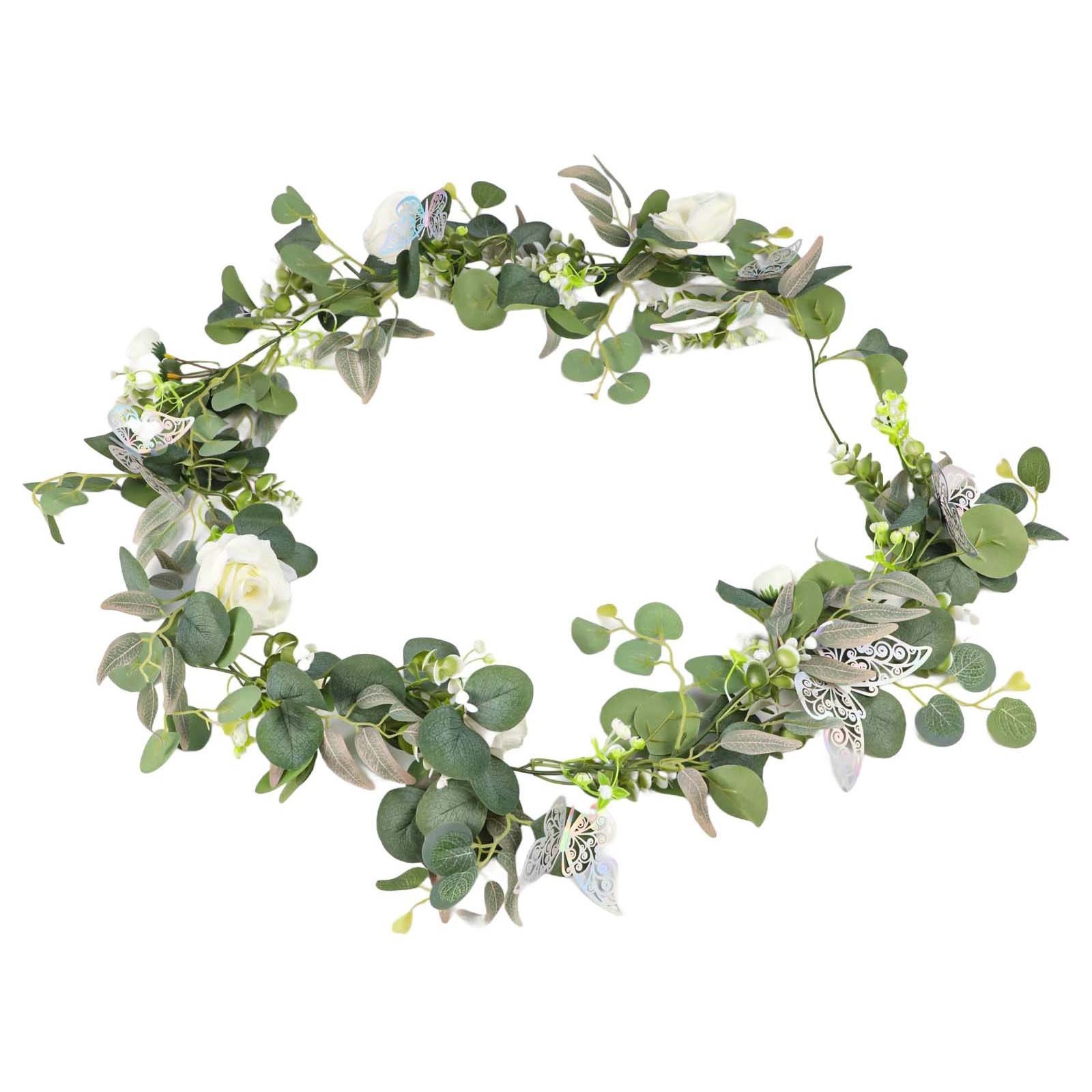 5 9 FT Wedding Decoration Flower Vine with Butterflies for Centerpieces