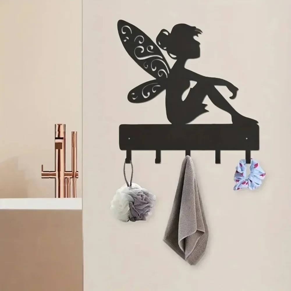 Metal Elf Wall Key Hangers – Multi-Purpose Coat Bag Hook Iron Home Organizer
