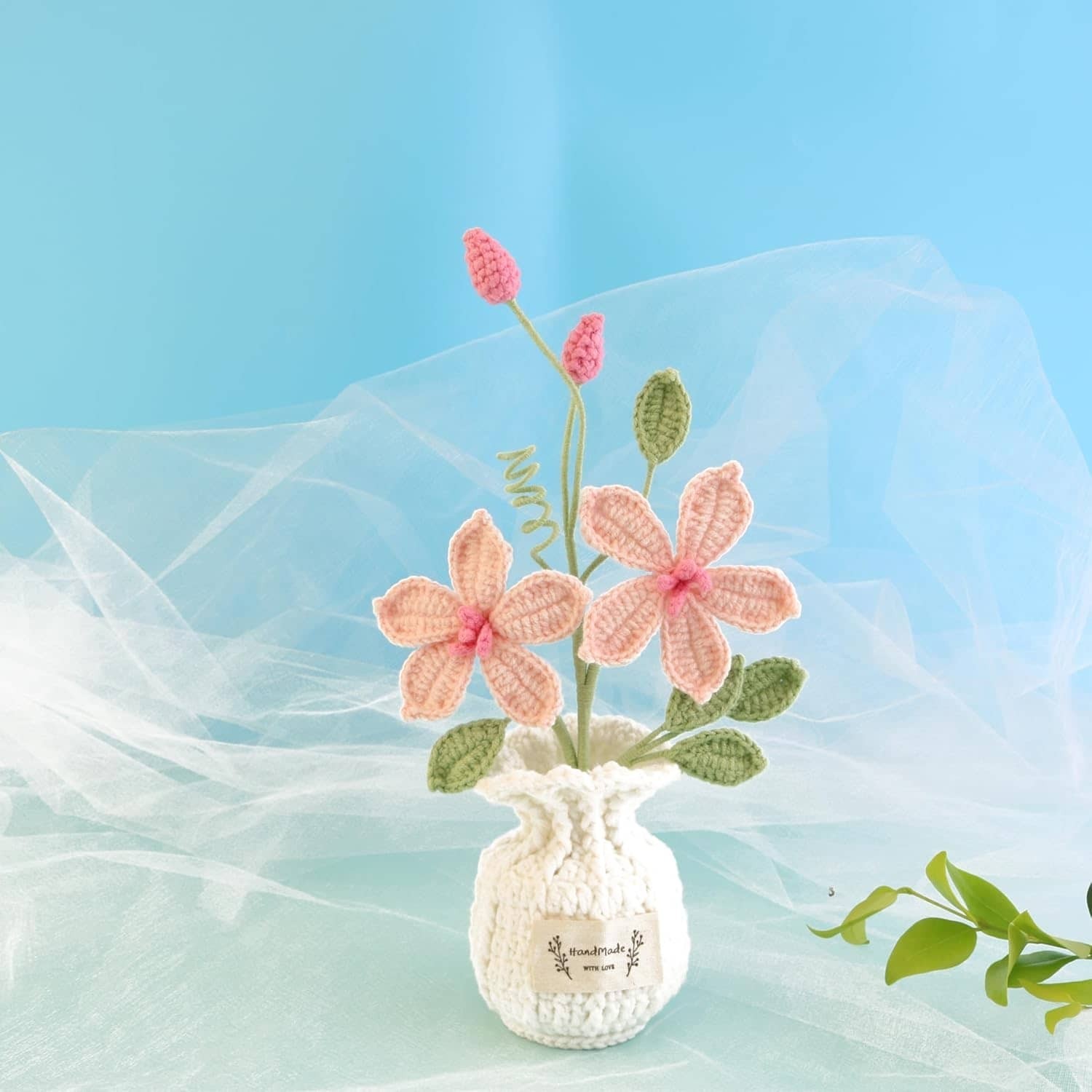 Hand-Woven Lotus Flowers Gifts for Family and Friends Home Office Ornaments
