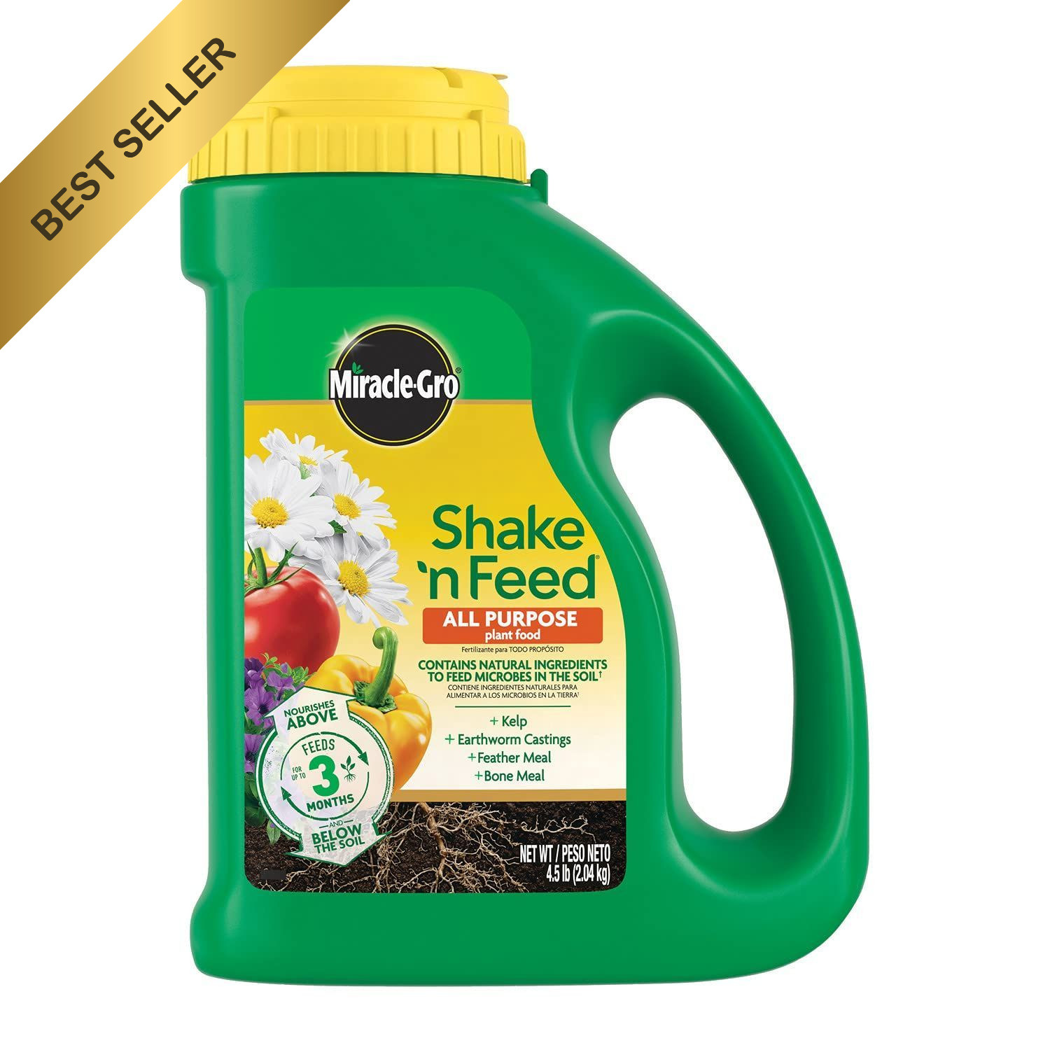 Miracle-Gro Shake ‘N Feed All Purpose Plant Food In Ground & Container 4.5 lbs