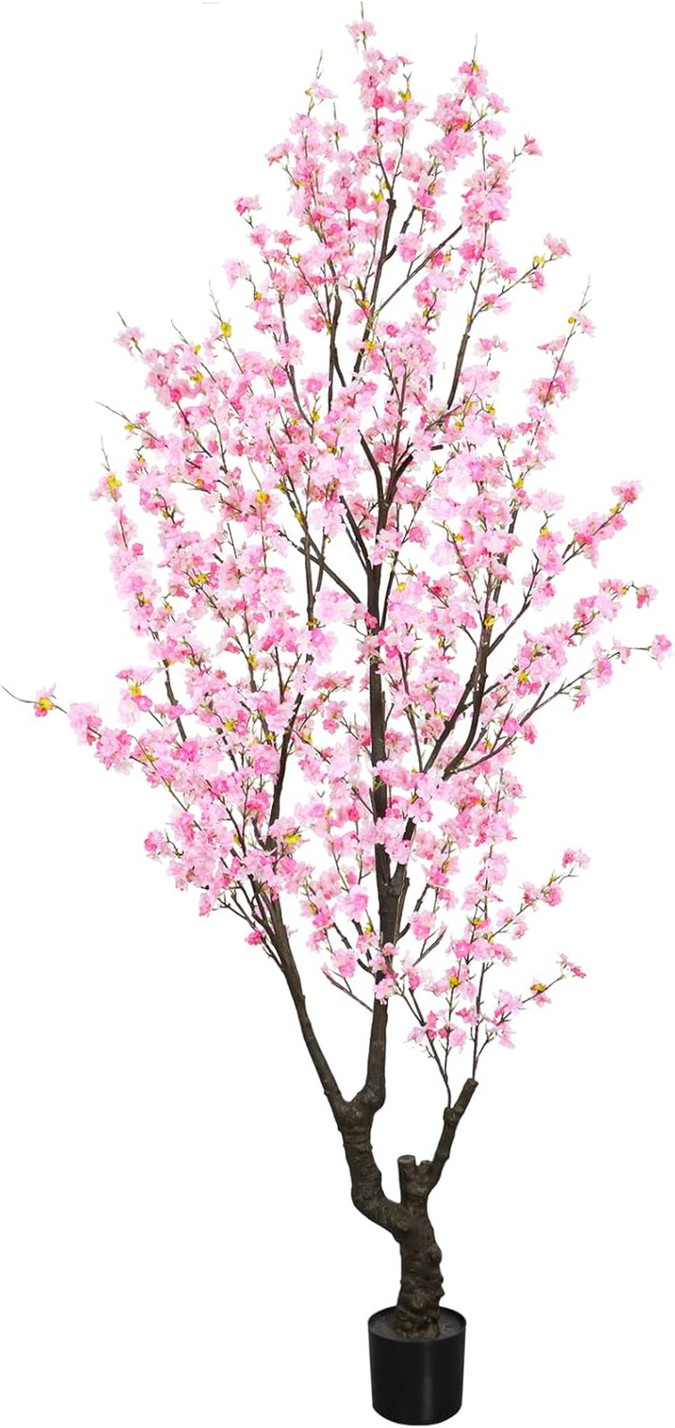 Faux Pink Cherry Blossom Tree 8Ft(96In) Tall Artificial Plant Indoor Decor Handm
