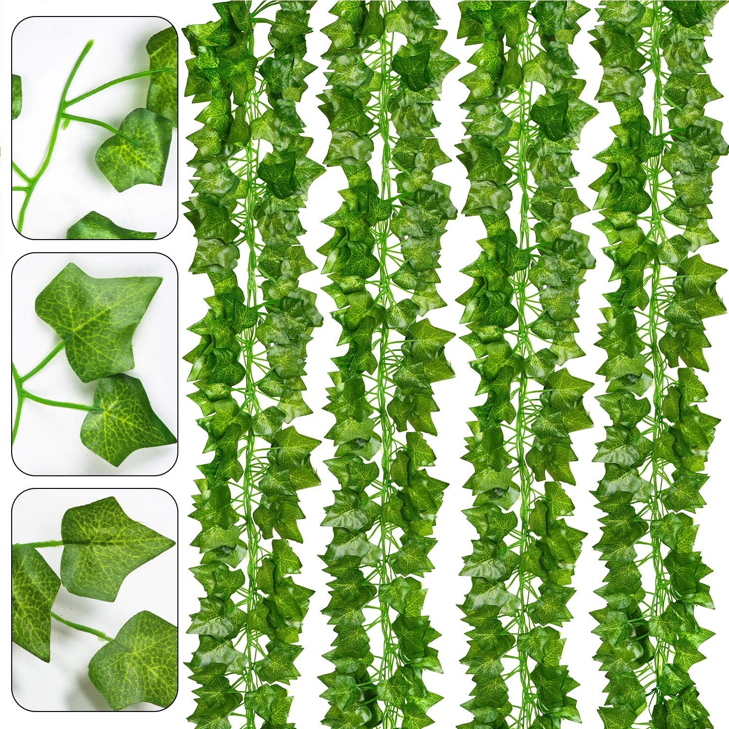 24 Pack 168Ft Artificial Ivy Vines – Greenery Garlands for Home, Wedding, Office
