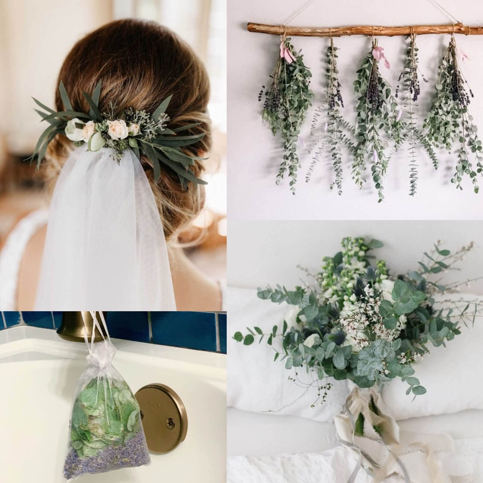 Dried Eucalyptus Lavender Bundle Preserved Greenery Shower Hanging Decor 65 PCS