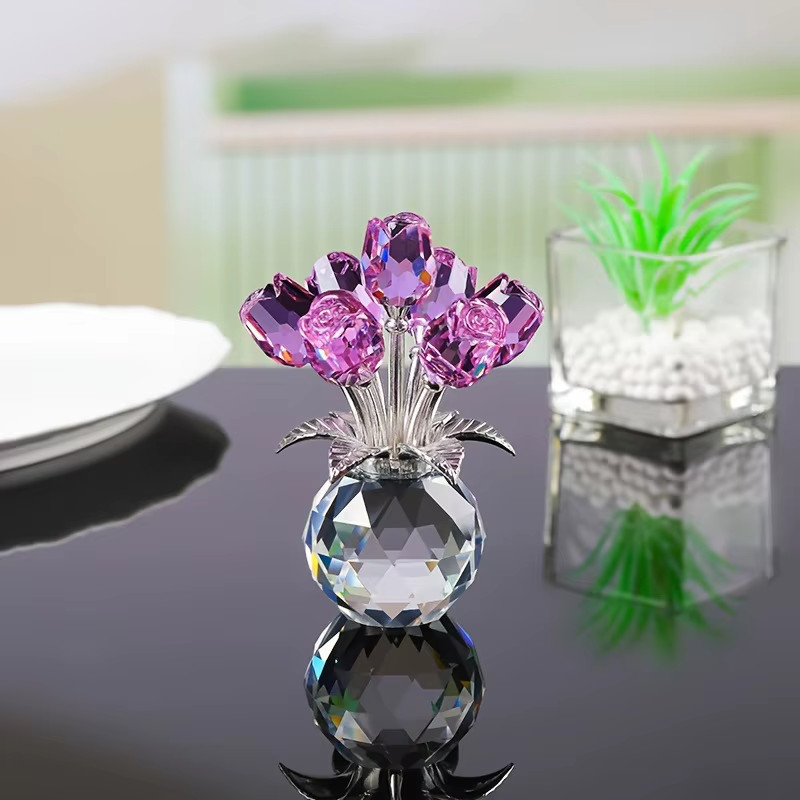 Colourful Crystal Rose Bouquet Perfect for any Special Occasion