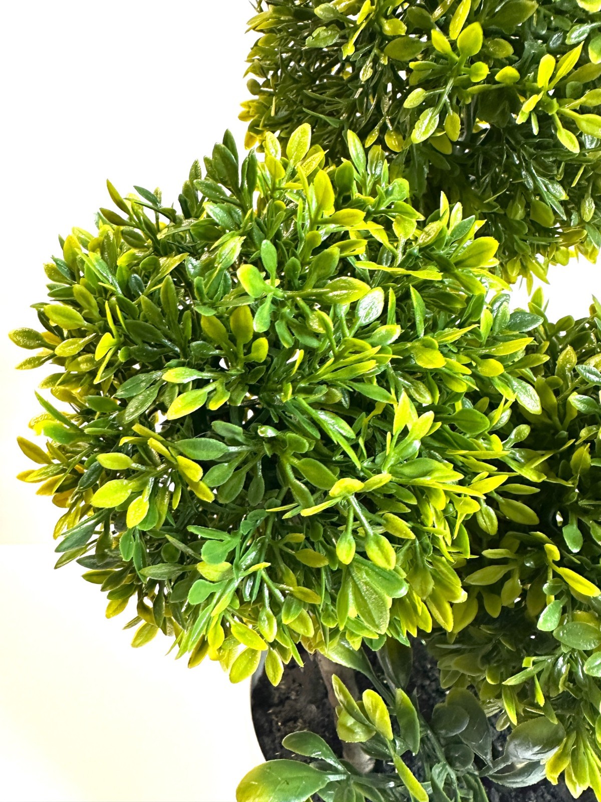Artificial Boxwood Topiary Tree Faux Green Plant In Potted for Indoor Home Decor
