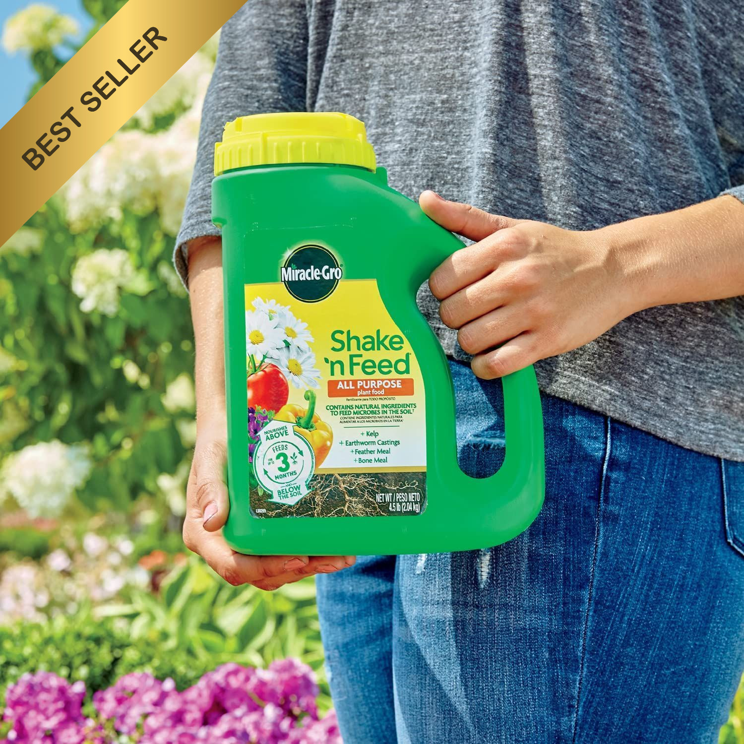 Miracle-Gro Shake ‘N Feed All Purpose Plant Food In Ground & Container 4.5 lbs