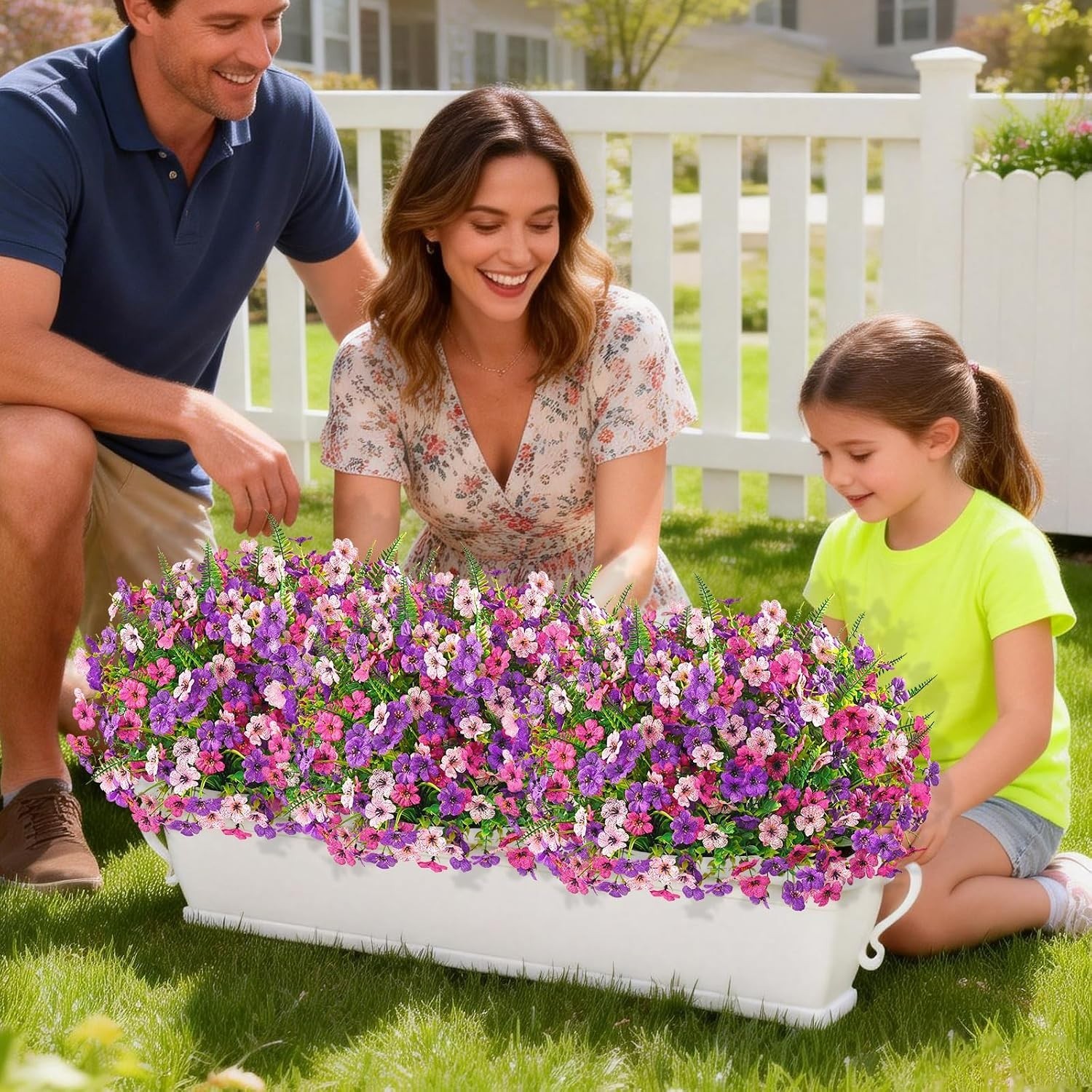 Elegant 12 Bundle UV Resistant Faux Outdoor Flowers for Weddings & Decor