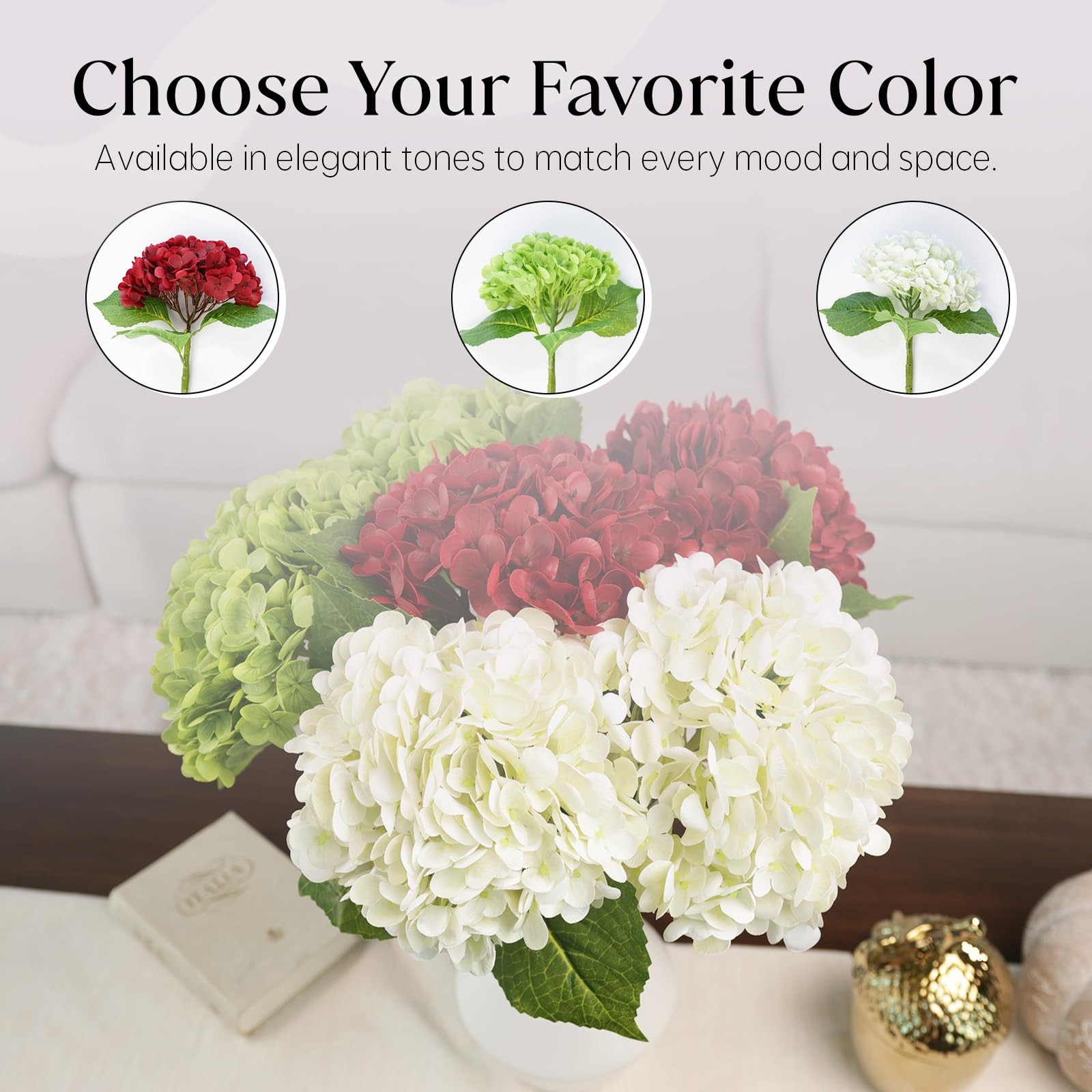 YARA-THAIS Real Touch Latex Faux Flowers Gift Box Set – Luxury Artificial Flo…