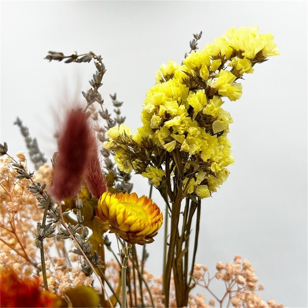 Pemberly Row 10-inch High Real Preserved Mixed Bouquets in Small Size