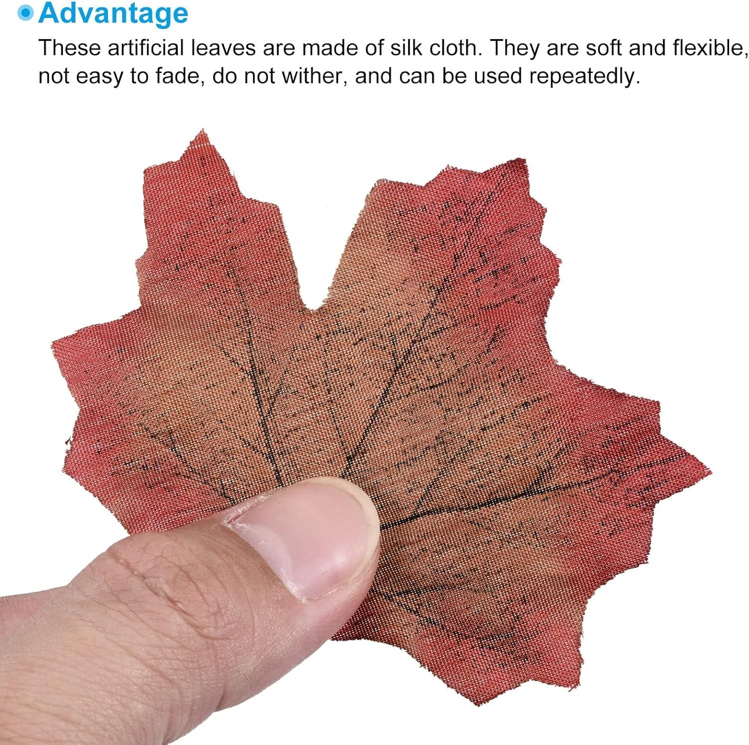 Artificial Leaves, 200 Pcs Mixed Fall Maple Autumn Fake Leaf for Wedding Part…