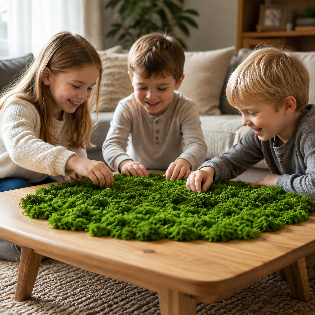 Artificial Lichen Mat, Pastoral Artificial Grass for Diorama Supplies