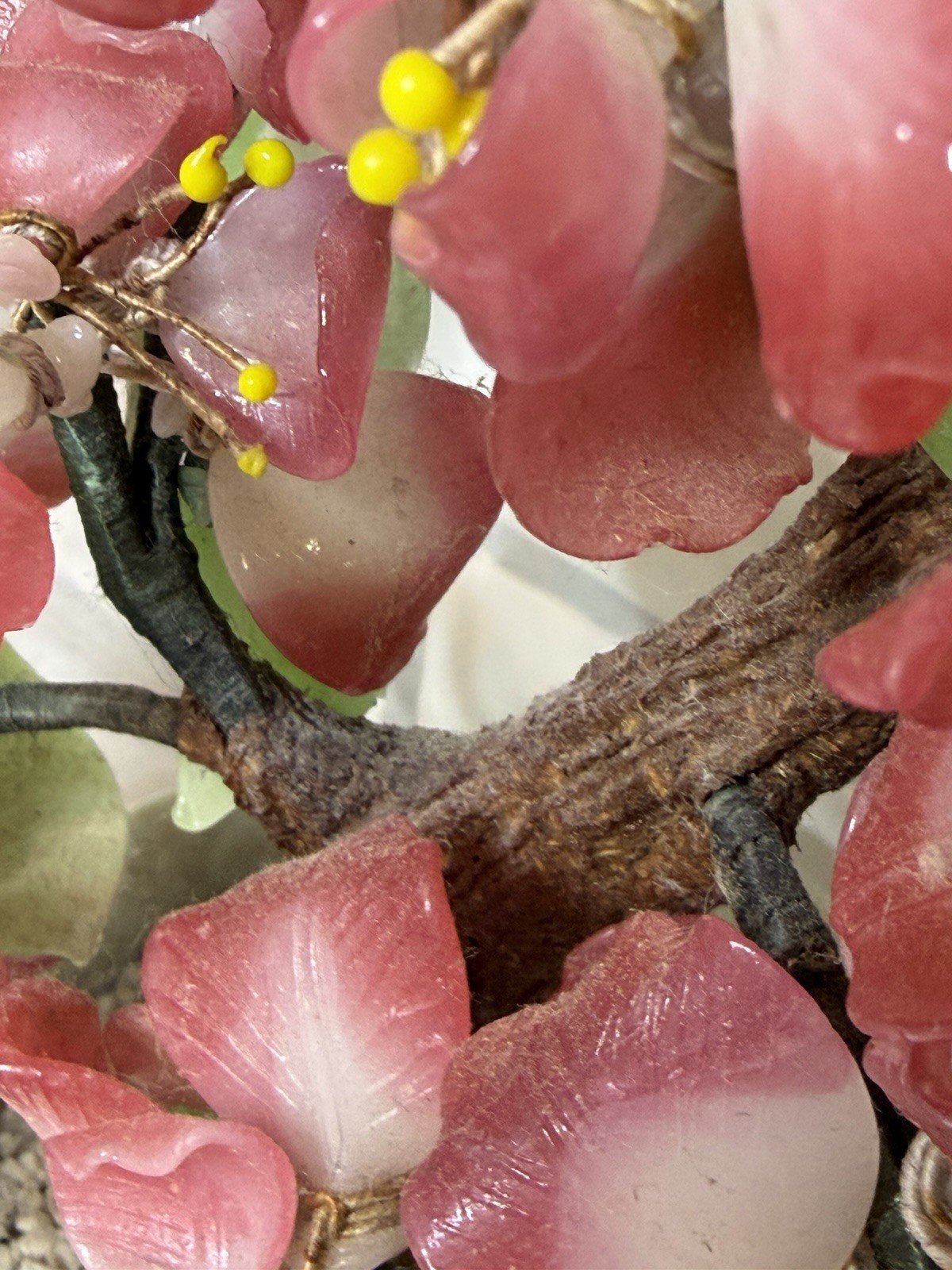 ✨ Vintage Gemstone Blossom Tree in Ceramic Pot ✨