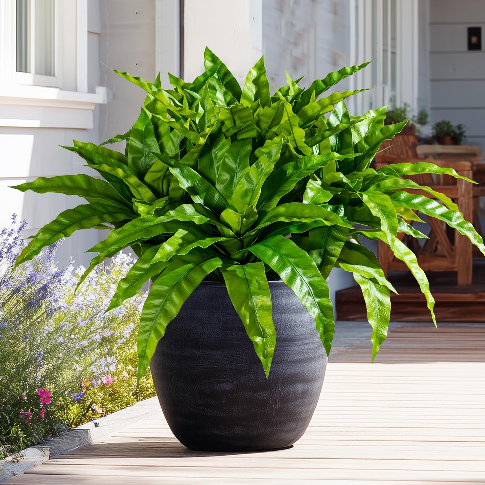 4 Pcs Artificial Greenery Stems Fake Bird Nest Fern Faux Branches Artificial …