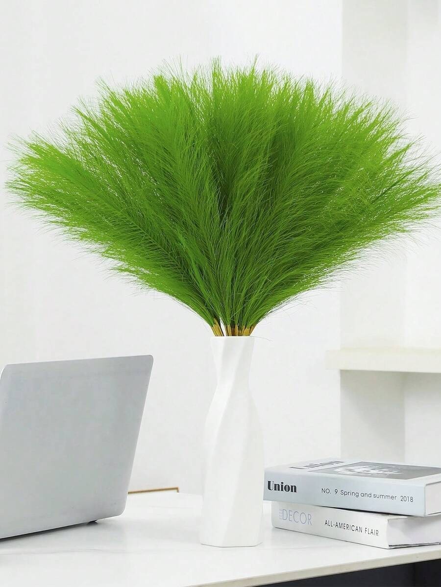 Artificial Pampas Grass Boho Vase Filler Wedding Home Room Decor Faux Plant