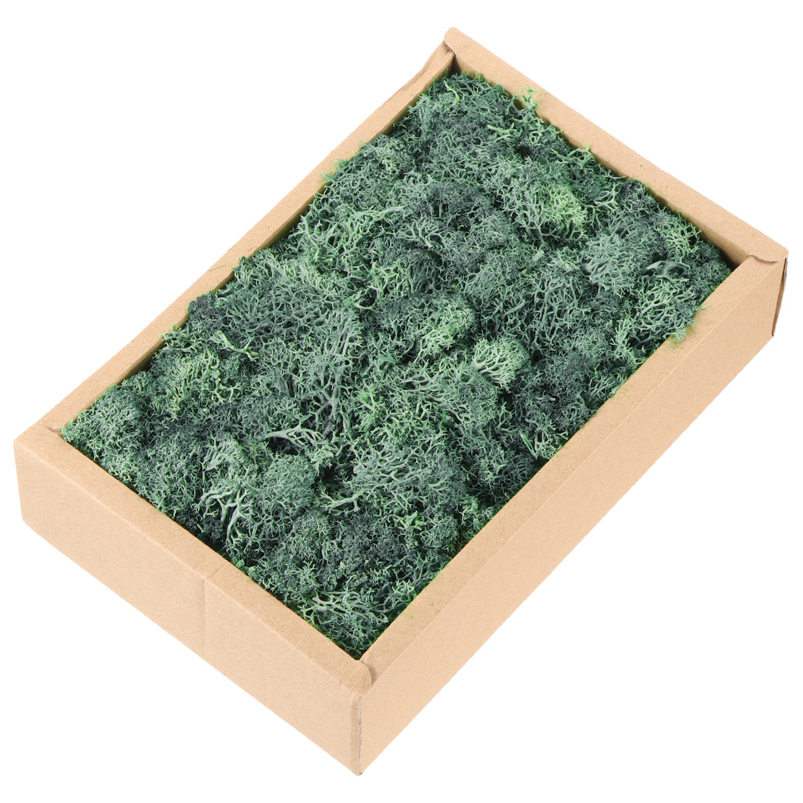 7.8oz Preserved Reindeer Moss, Grass Green Decorative Artificial Fake Moss