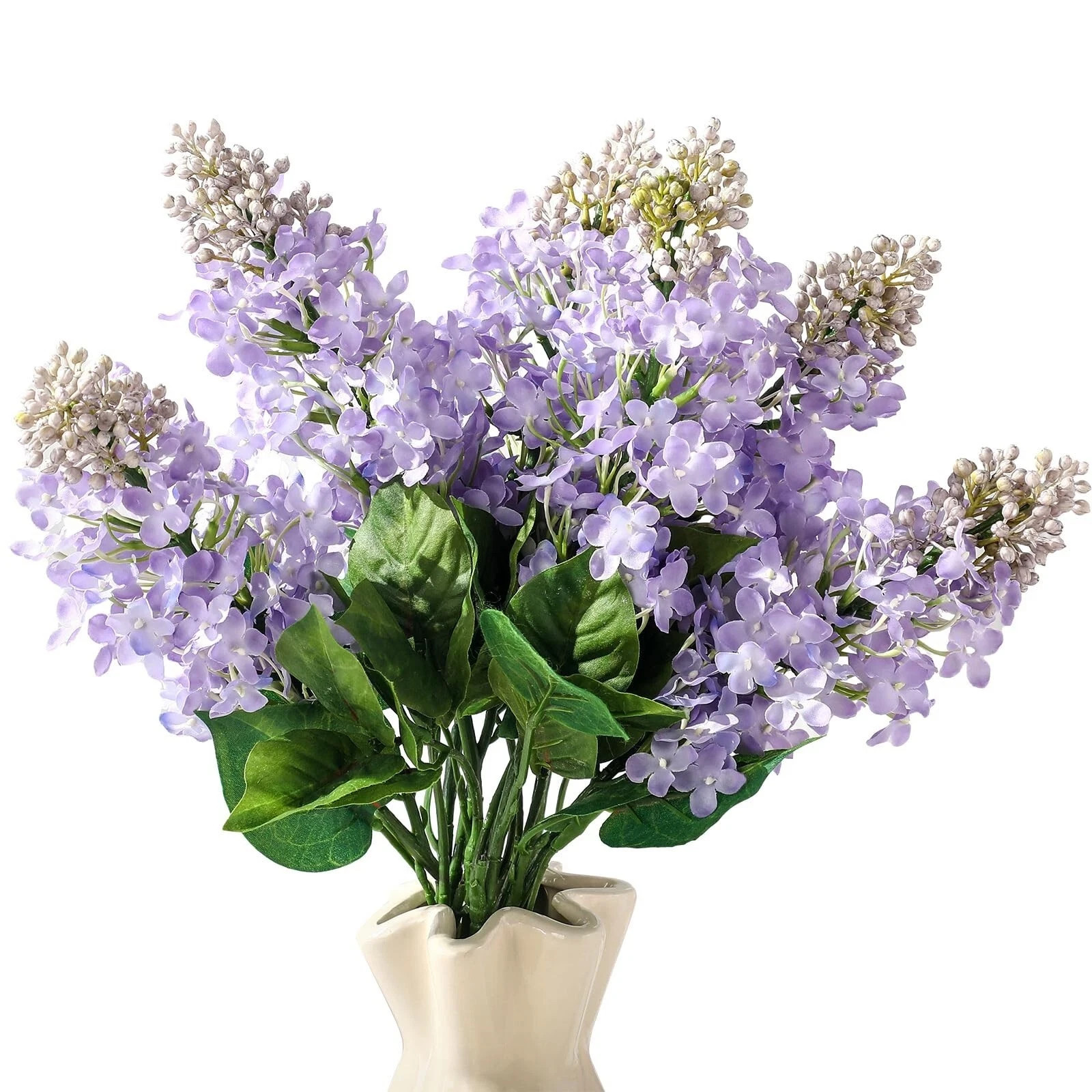 10 Pcs 24″ Artificial Lilac Flowers Purple Fake Delphinium Antirrhinum Stem R…