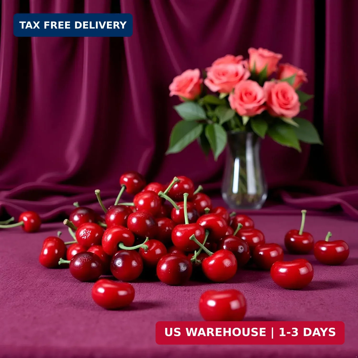 20Pcs Artificial Cherries, Lifelike Cherry Ornament Mini Cherry Model Photograph