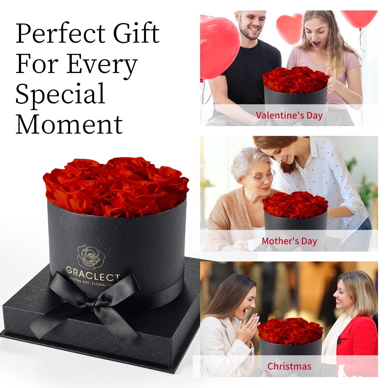 Preserved Roses in a Box – Forever Flowers, Immortal Roses, Eternal Rose Pres…