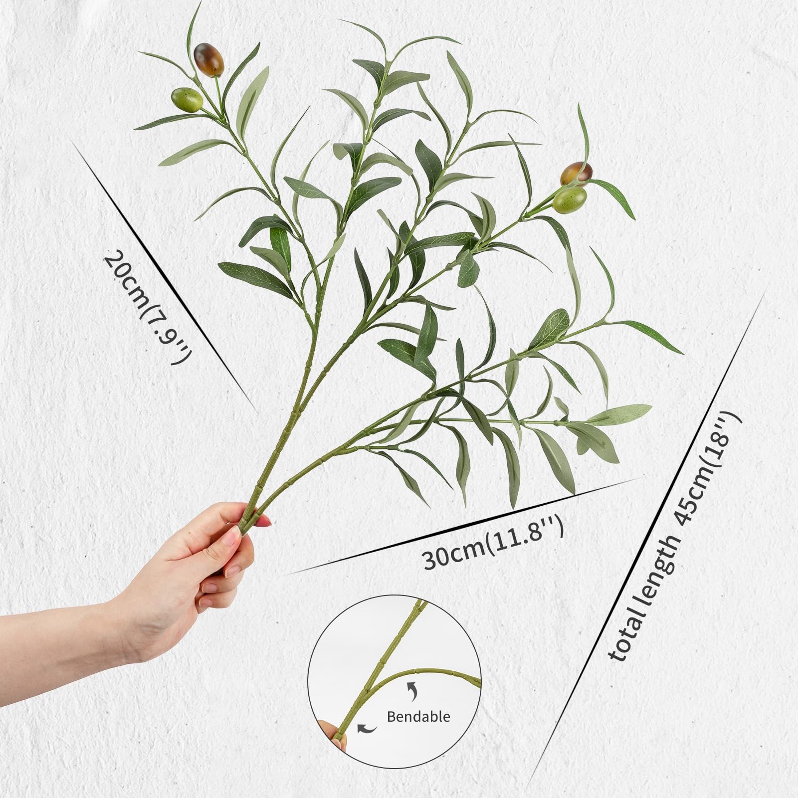 LuceAlberi 6FT Artificial 6in, 6ft Olive Tree With Branches&basket Green