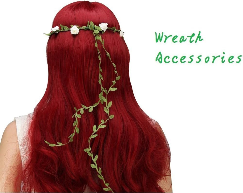 66 ft Leaf Ribbon, Artificial Eucalyptus Garland Rattan Leaf String, Decorative
