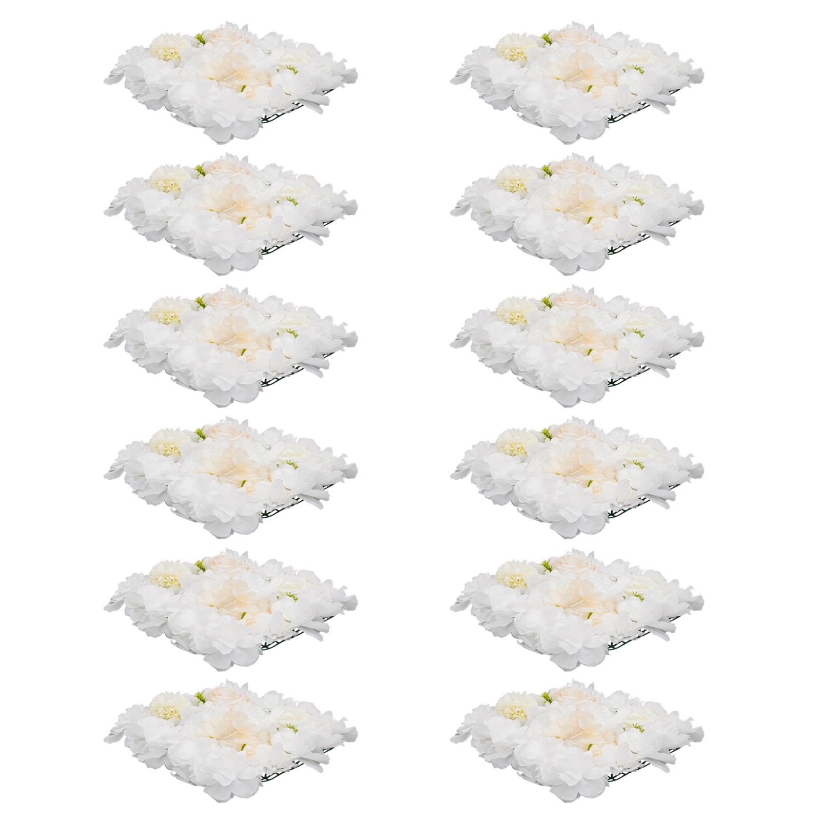 Artificial Flower Wall Panels, Artificial Flower Wall Backdrop, 12PCS Panels