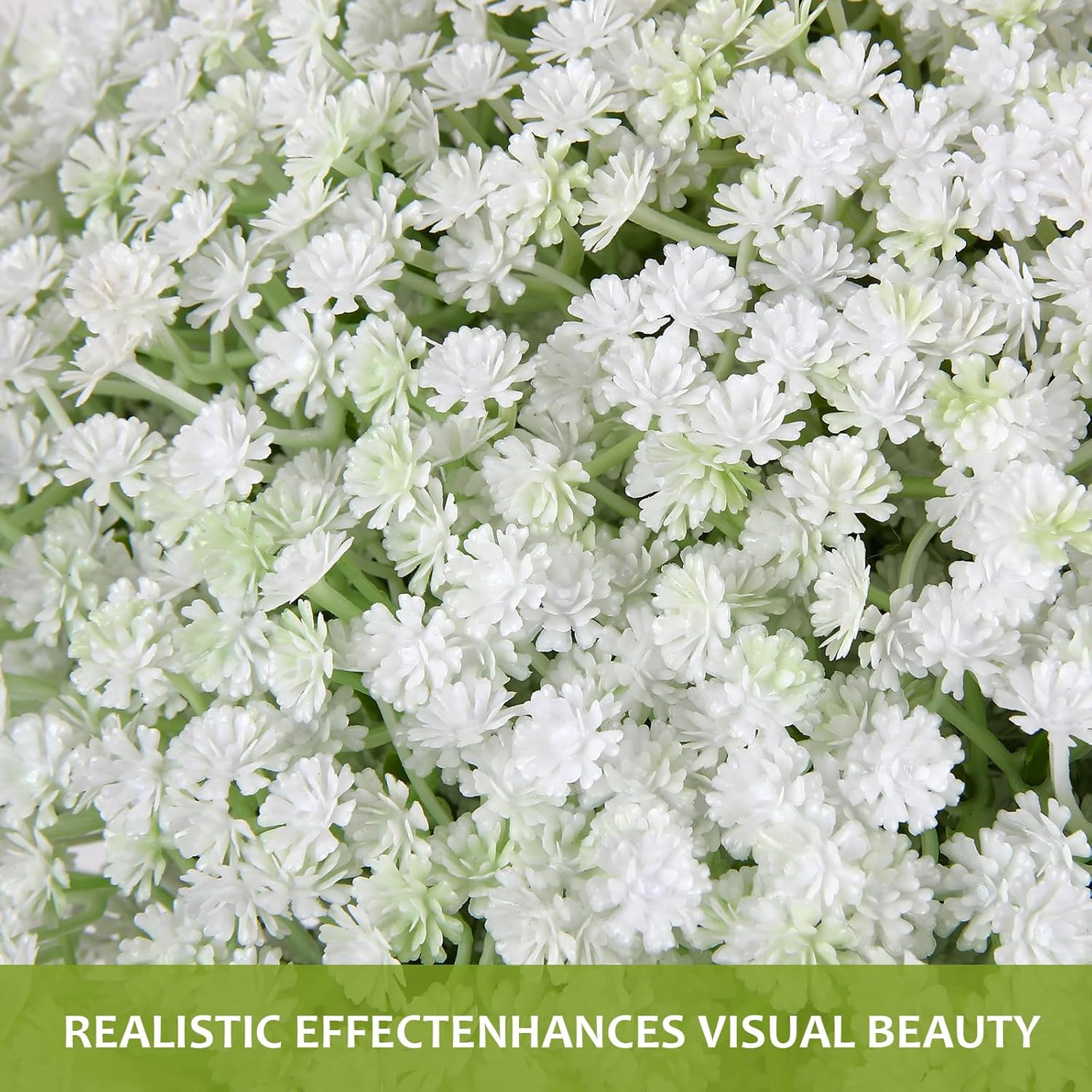 150 Pcs Babys Breath Artificial Flowers,White Baby Breath Flowers Artificial Bul