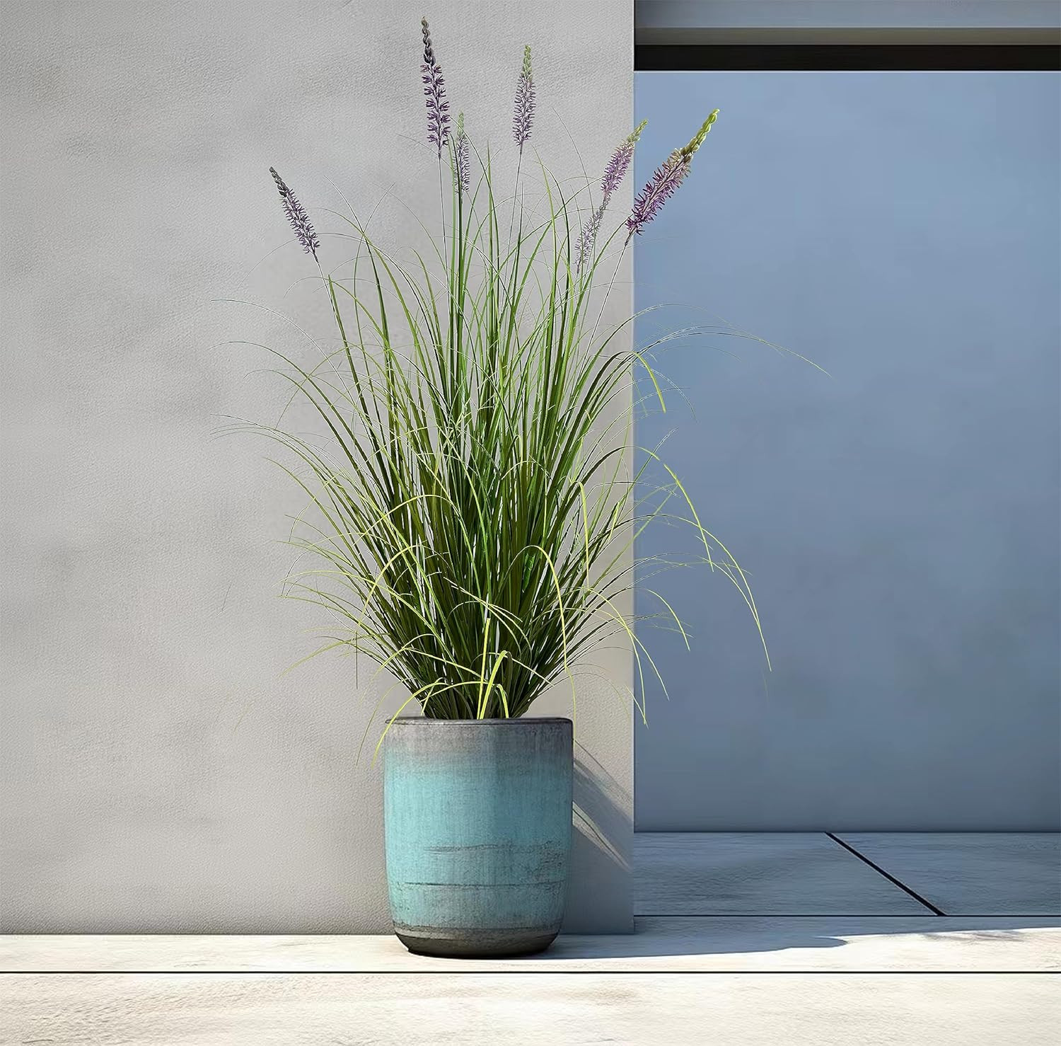 Artificial Plant 47In(2Pack) Tall Artificial Lavender Plant,Faux Plants Indoor H