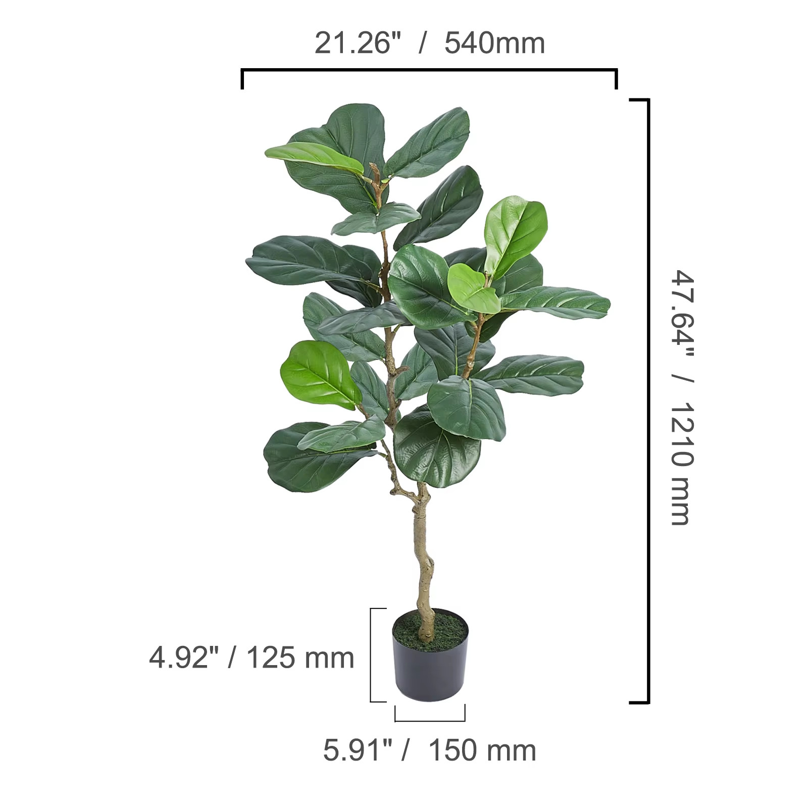 Artificial Olive Tree 4/5/6FT Tall Faux Plant Secure PE Material Anti-Tip Tilt P