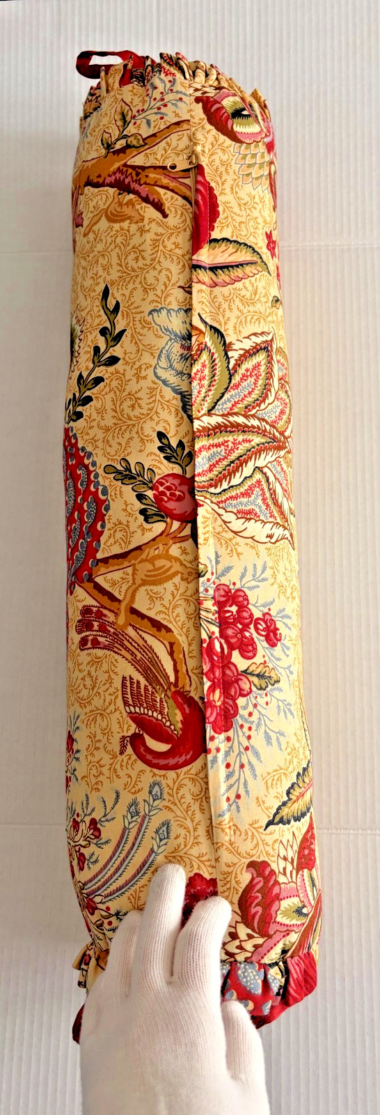 Rose Tree Home Paisley Neck Roll Pillow Round Bolster Cotton Decorative Accent