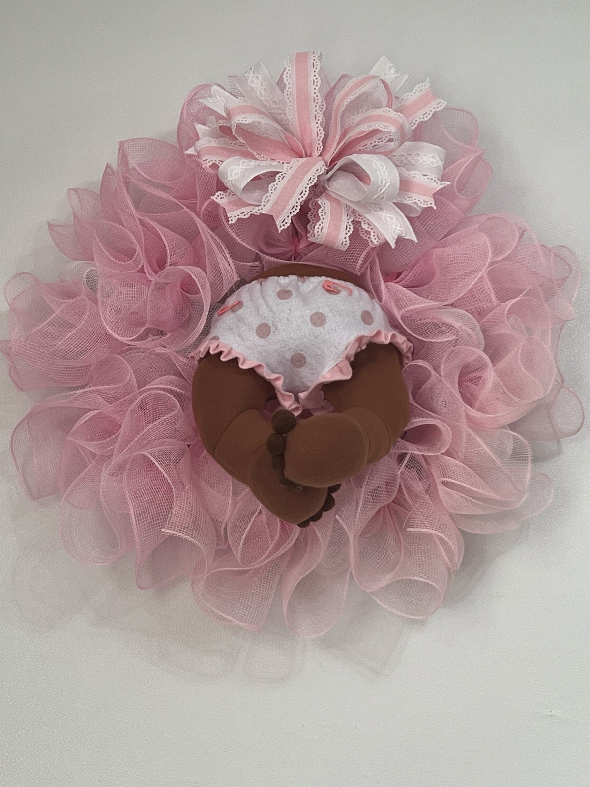 BABY GIRL WREATH, BABY NURSERY, BABY SHOWER, HOSPITAL DOOR, FRONT DOOR