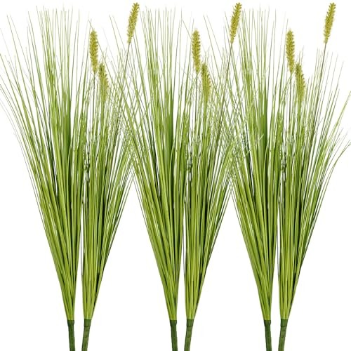 Artificial PlantsPCS 27“ Fake Tall Onion Grass Faux 6 Onion Grass+dog Tail