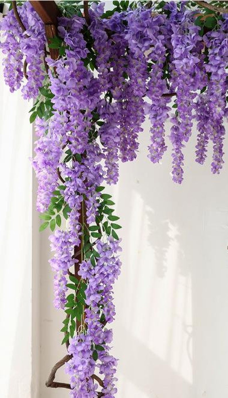 Artifical giant wisteria flower Abreu Vine Garland Hang Flower Floral Decoration