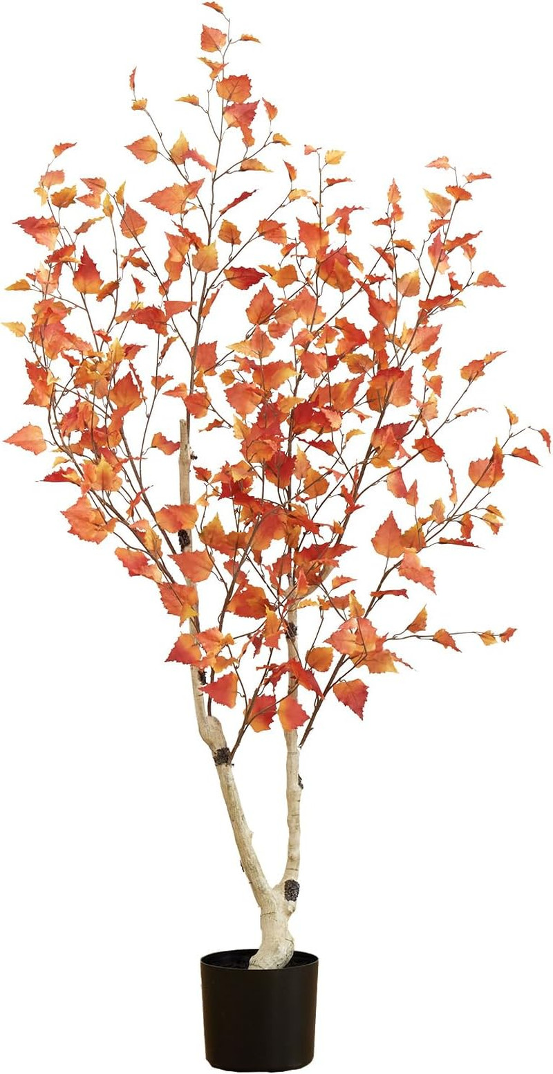5Ft. Autumn Birch Artificial Fall Tree