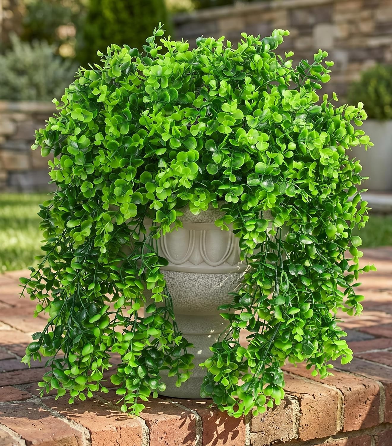 All-Season Faux Eucalyptus Vines – 2 Pcs Lifelike Hanging Plants for Home Decor