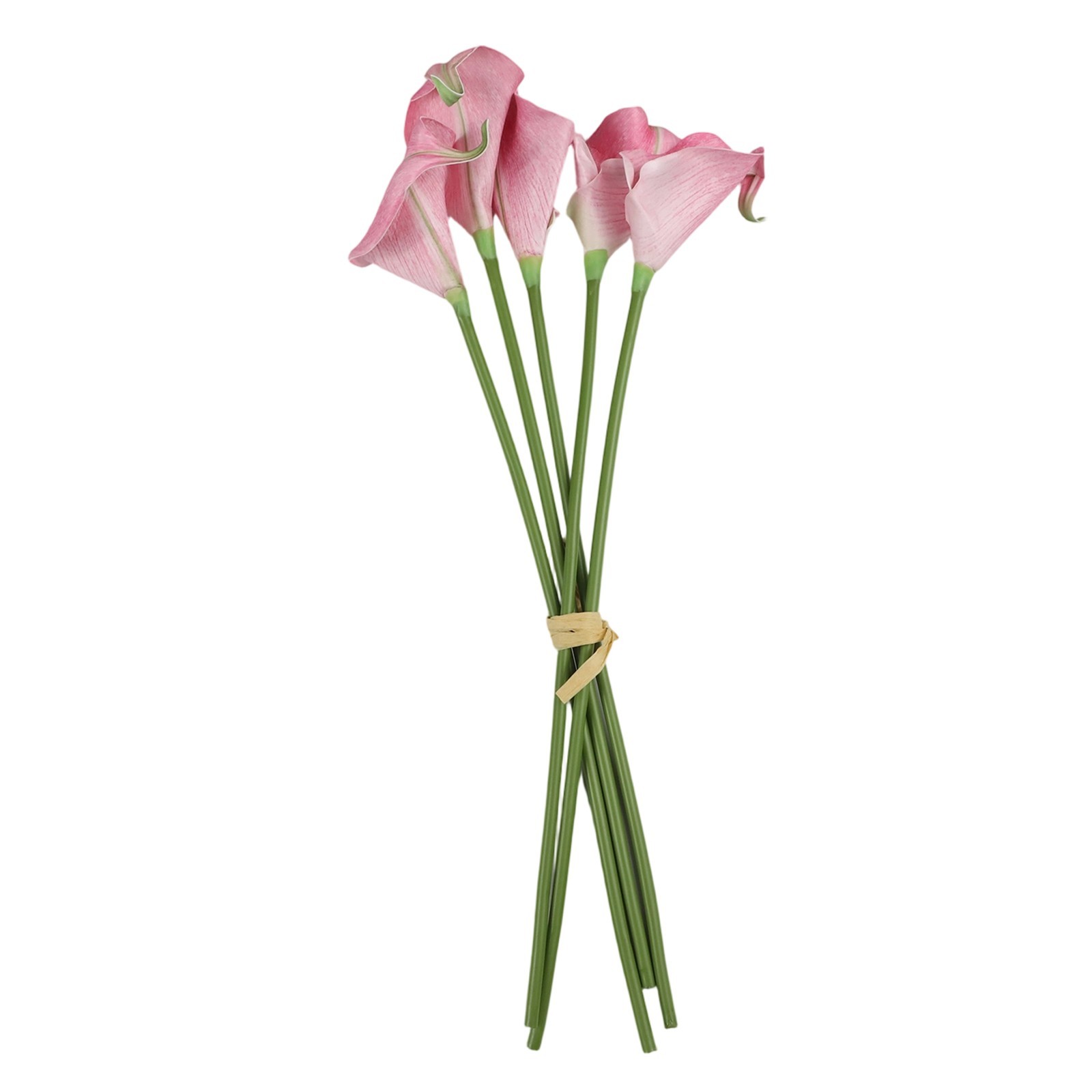 5pcs Realistic Artificial Calla Lily Bouquets for Stylish Home Accents