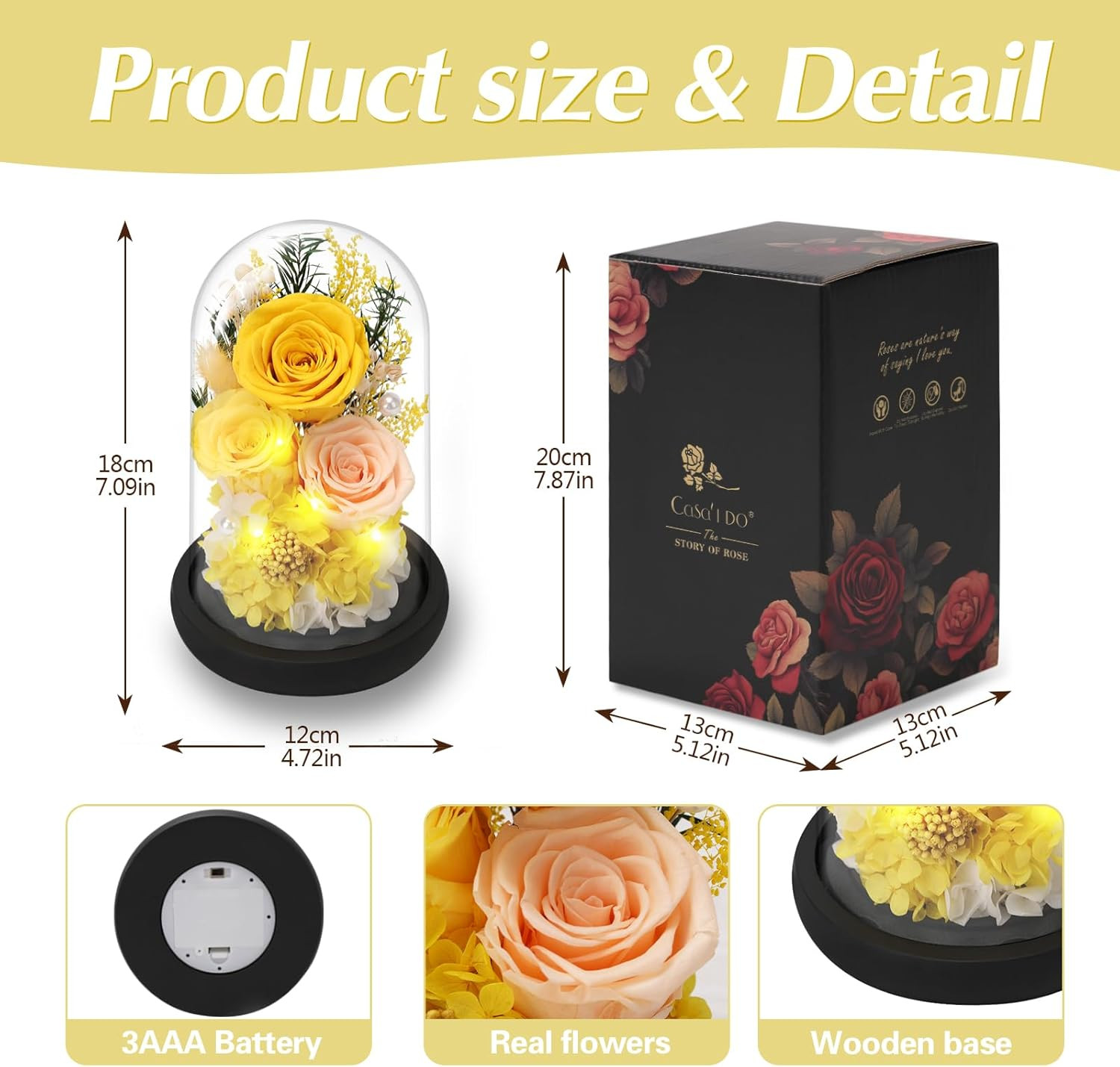 Preserved Roses Flowers for Delivery, Mothers Day Rose Gifts for Mom