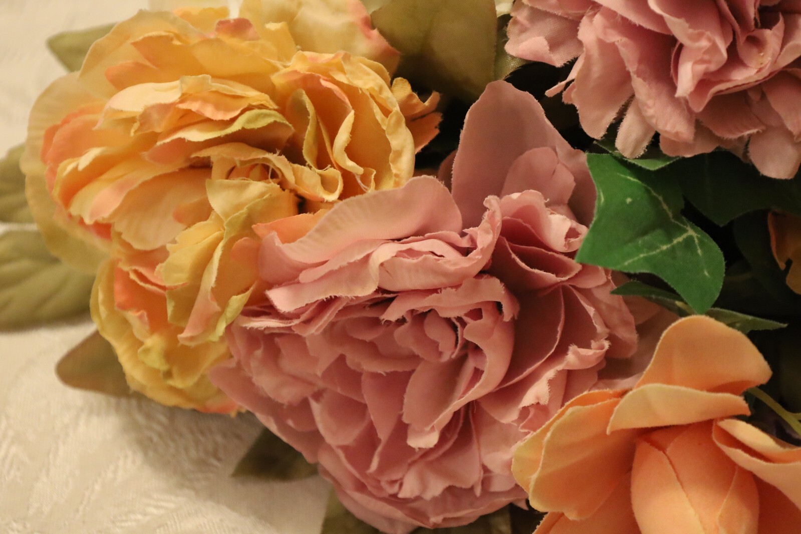 Spring Floral Silk Flower Arrangement for Door Hanger or Wall or Office Cubicle