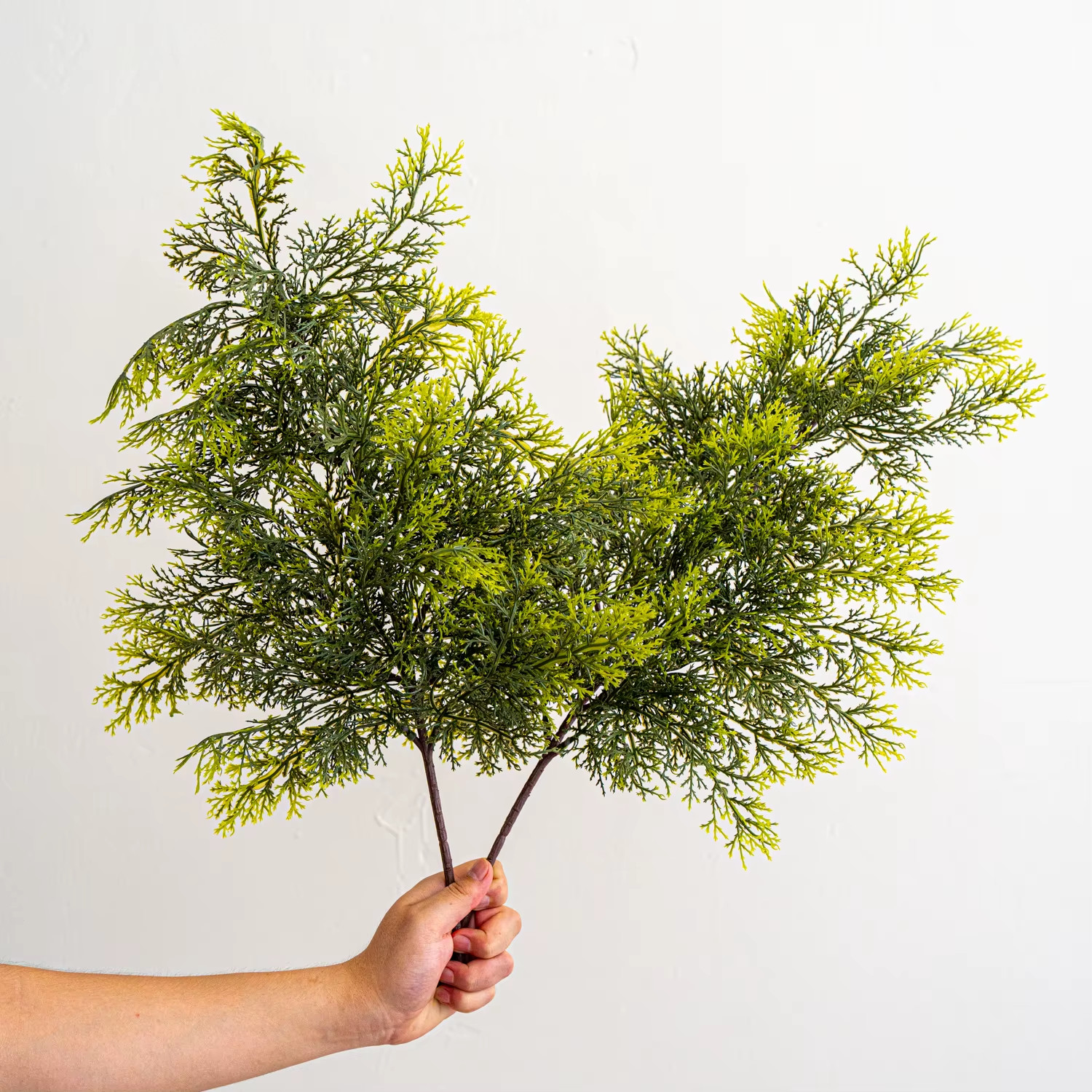 Artificial Pine Branches Faux Long Greenery Christmas Ornament DIY Garland Decor