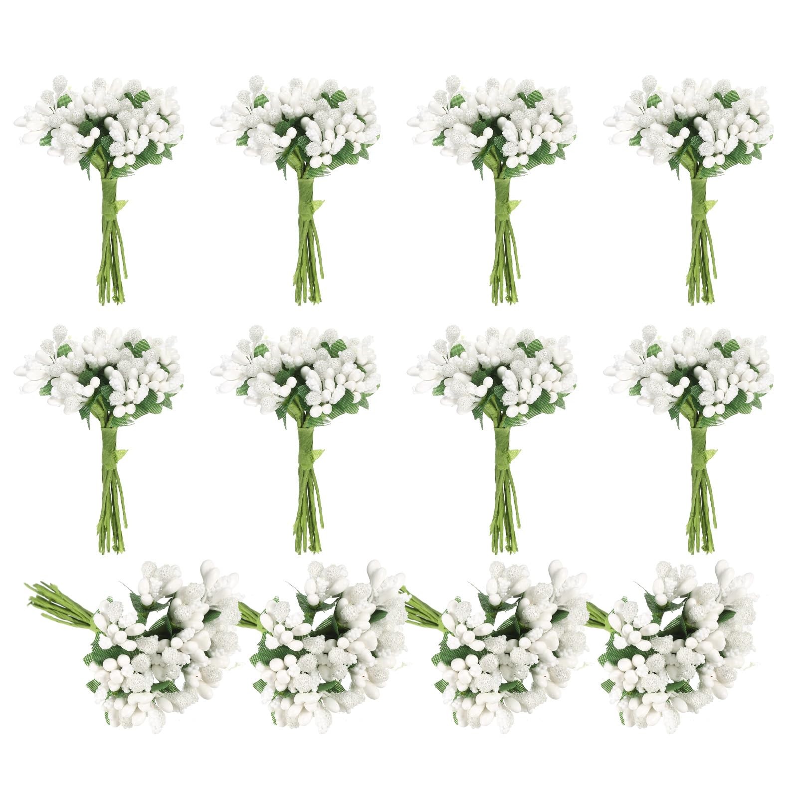 Mini Artificial Pip Berry Picks Bunch, 144Pcs Fruit Flower Stamens for Craft …