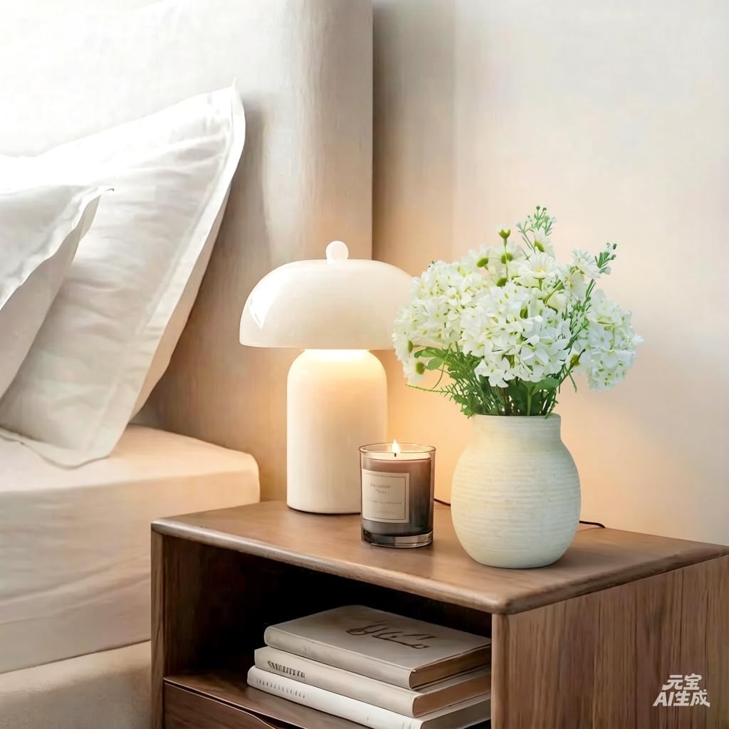 Centerpieces for Tables, Fake Flowers with Vase Home Decor
