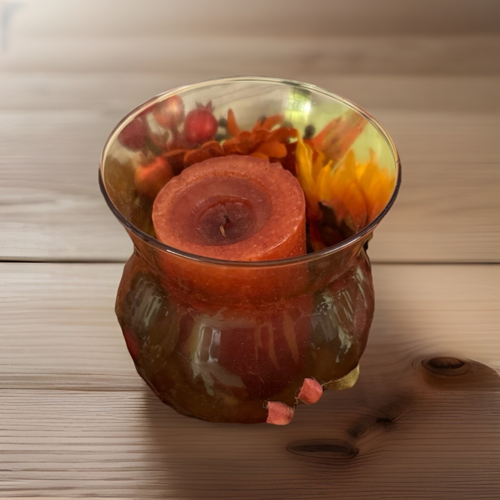 Flower Arrangements Centerpiece With Candle