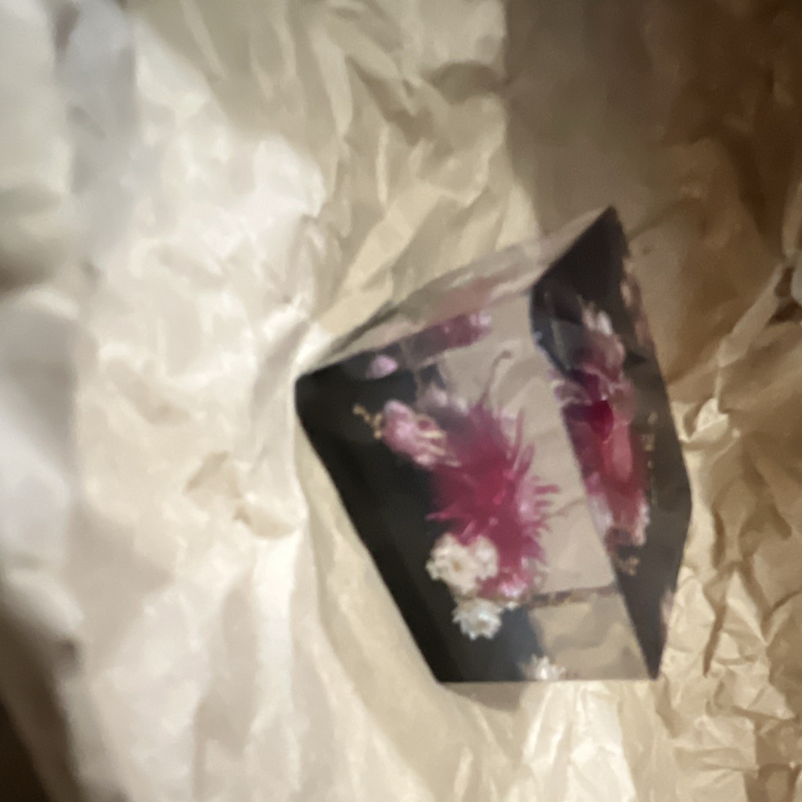 Black Pink White Floral